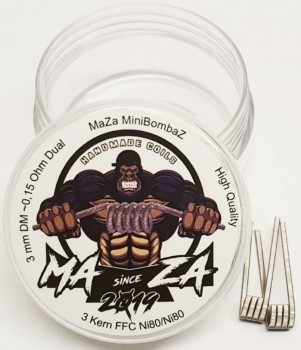 Maza Handmade Coils - MiniBombaz ca 0.14 Ohm Dual