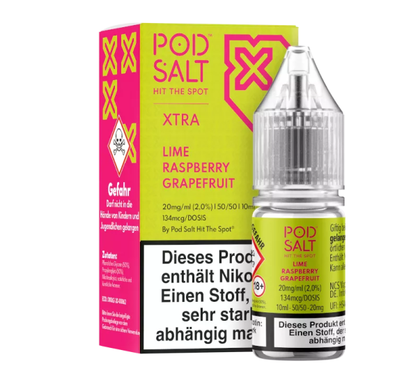 Pod Salt X - Lime Raspberry Grapefruit Nikotinsalz Liquid 10ml