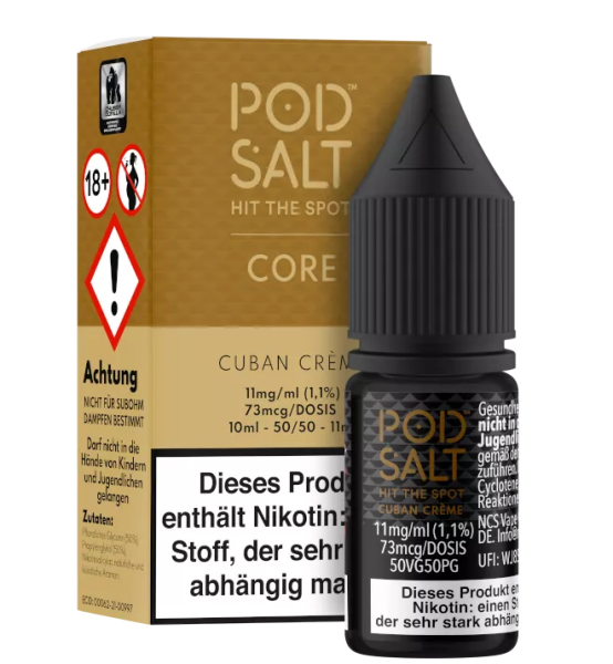 Pod Salt - Cuban Creme 10ml Nikotinsalz Liquid