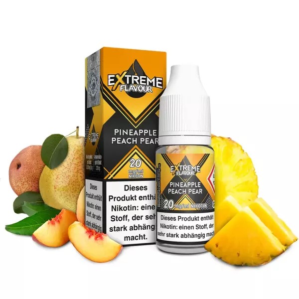 Extreme Flavour - Pineapple Peach Pear - Overdosed Liquid 10ml Hybrid Nicsalt