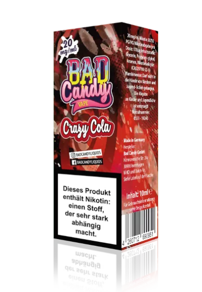 Bad Candy Liquids - Crazy Cola - Nikotinsalz Liquid