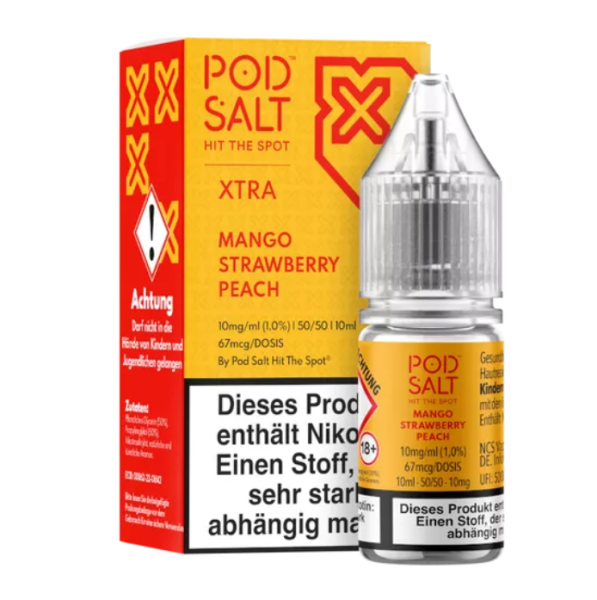 Pod Salt X - Mango Strawberry Peach Nikotinsalz Liquid 10ml