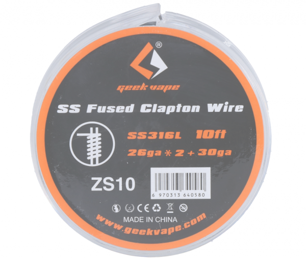 Geekvape - SS316 Fused Clapton Wire 26ga*2+30ga ZS10