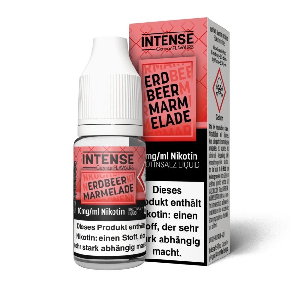Intense - Erdbeermarmelade Nikotinsalz e-Liquid 10ml
