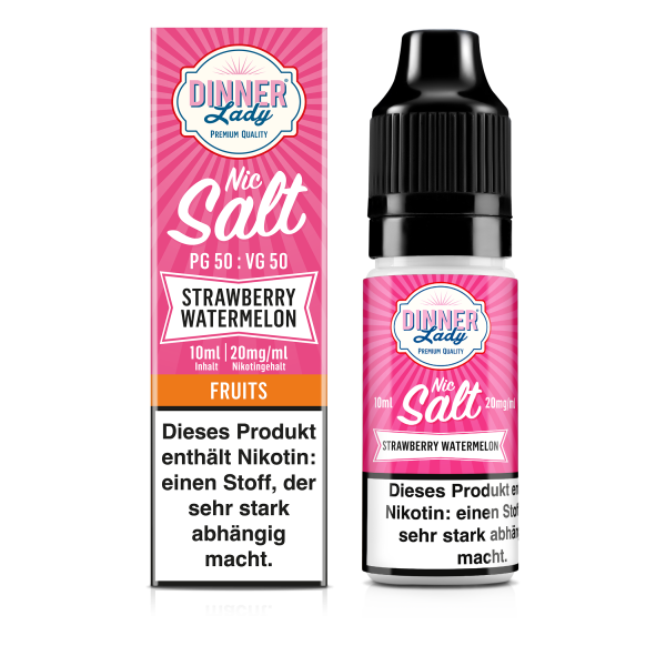 Dinner Lady - Strawberry Watermelon 10ml Nikotinsalz Liquid