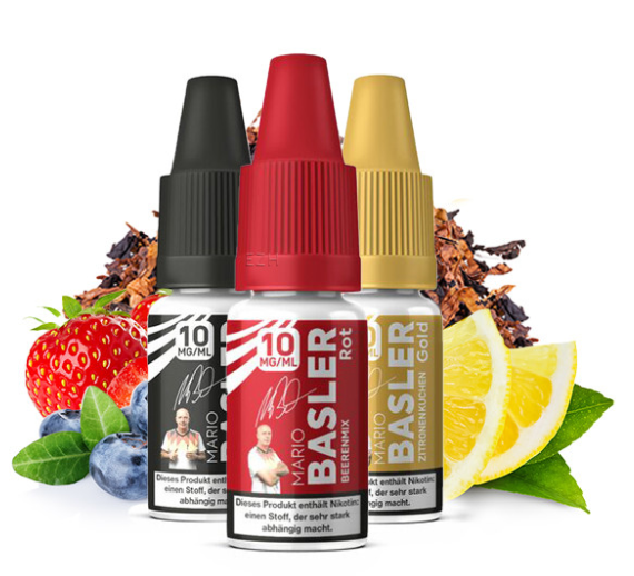 Mario Basler - Schwarz Rot Gold Mix 3x10ml Nikotinsalz Liquid