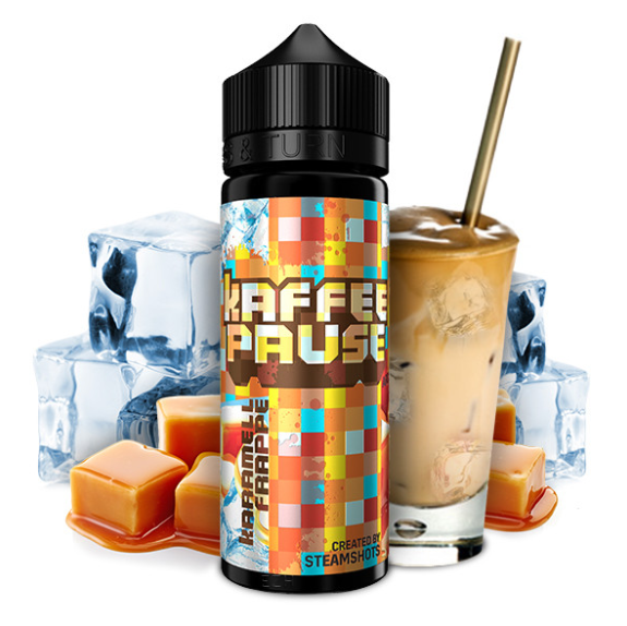 Steamshots - Kaffeepause Karamell Frappé Ice 20ml Aroma Longfill