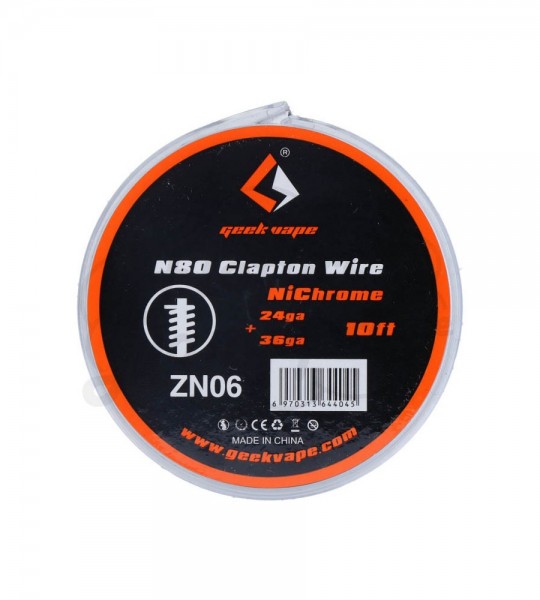 Geekvape - N80 Clapton Wire 24ga+36ga ZN06