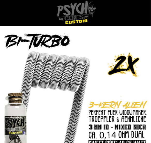 Psycho Coils - Psycho-Bi-Turbo Alien 0,28ohm