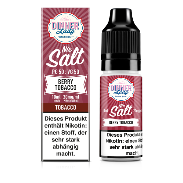 Dinner Lady - Berry Tobacco 10ml Nikotinsalz Liquid